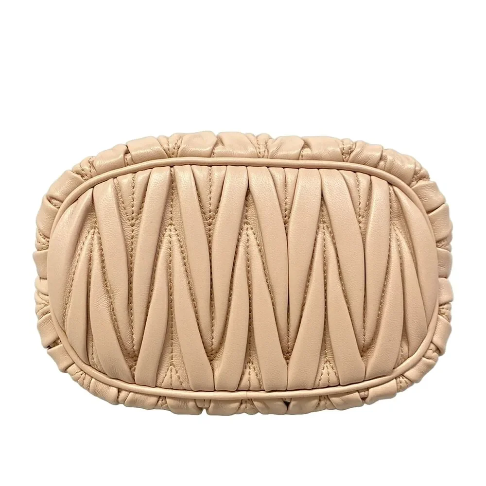 Miu Miu Matelasse Handbag 5NE026 CIPRIA (Light Pink)